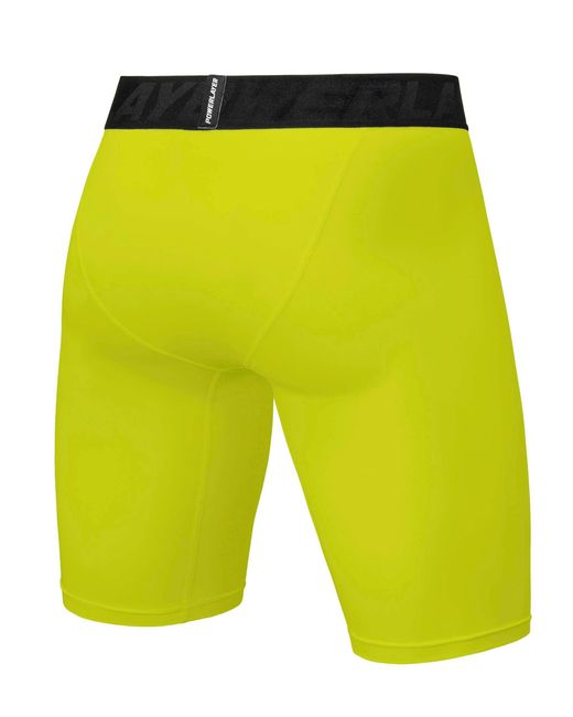 TCA Funktionsshorts PowerLayer Jungen Kompressionsshorts, Schnelltrocknendes Baselayer (1-tlg) in Yellow für Herren