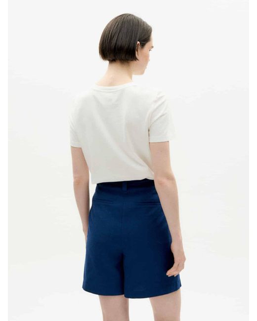 Thinking Mu Blue Bundfaltenhose Lia Shorts
