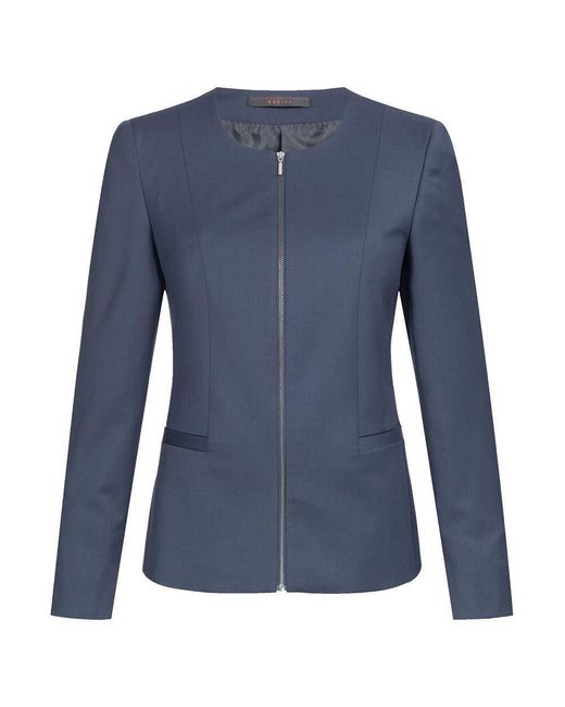 Greiff Blue Jeansblazer Modern WITH 37.5® Business-Blazer Regular Dunkelblau