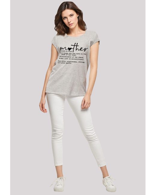 F4NT4STIC White Shirt Muttertag Superwoman Mama Premium Qualität