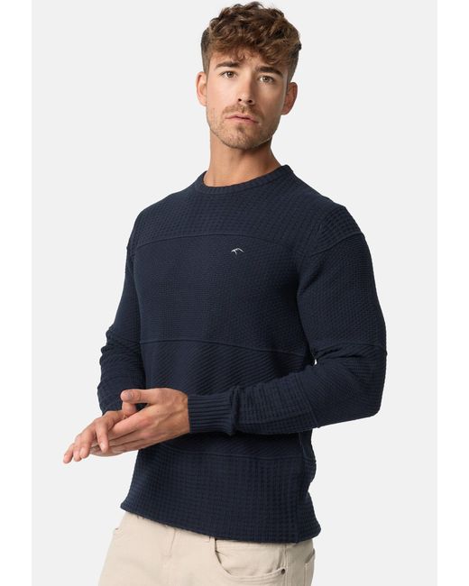 INDICODE Strickpullover INJustice in Blue für Herren