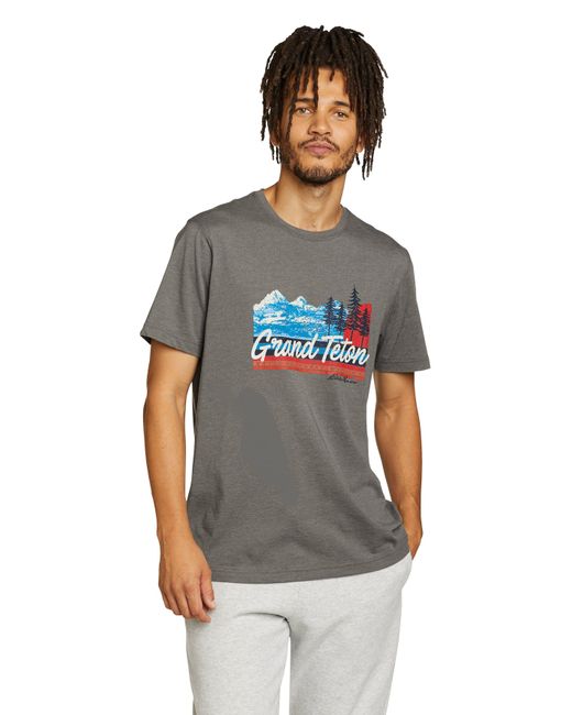 Eddie Bauer T-Shirt Graphic T-Shirt Grand Teton in Grau für Herren | Lyst DE