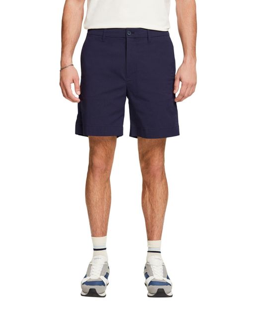 Esprit Chino-Shorts aus Stretch-Twill (1-tlg) in Blue für Herren
