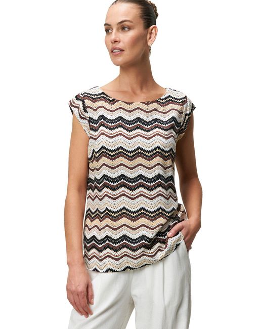 Zero Multicolor Klassische Bluse mit Zickzackmuster