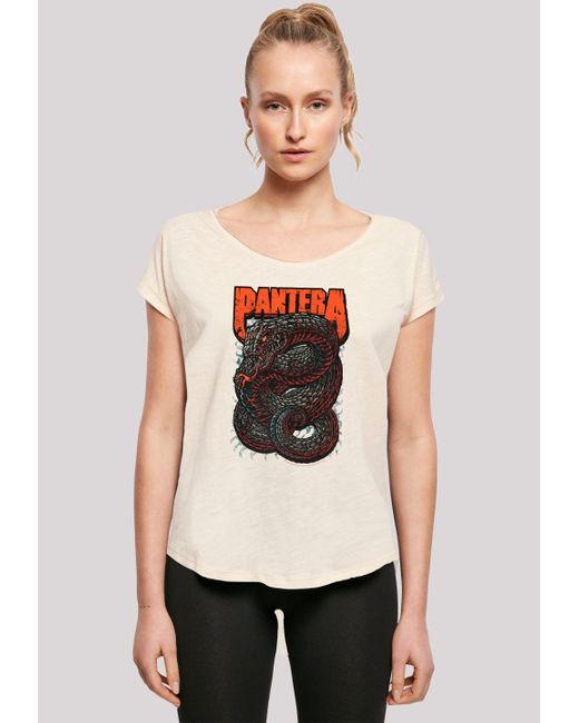 F4NT4STIC White Shirt Pantera Venomous Snake Premium Qualität