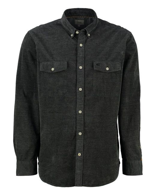 Camel Active Langarmhemd in Black für Herren