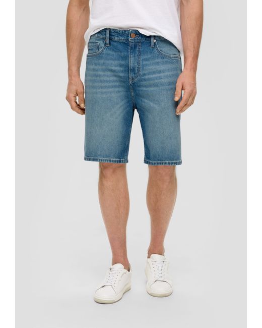 S.oliver Stoffhose Jeans-Bermuda / Regular Fit / High Rise / Straight Leg in White für Herren