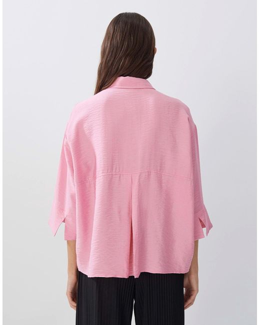 someday. Pink Langarmbluse Bluse Zesi