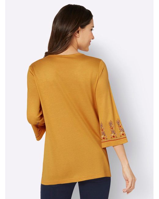 Sieh an! Orange T-Shirt Tunikashirt