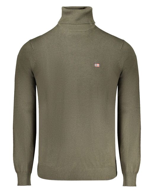 Norway 1963 Strickpullover Grünes Langarmshirt in Green für Herren