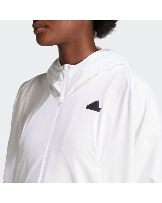Adidas White Kapuzensweatshirt W Z.N.E. WVN FZ