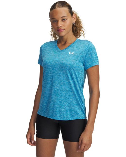 Under Armour ® Shirtbluse TECH SSV- TWIST ETHER BLUE
