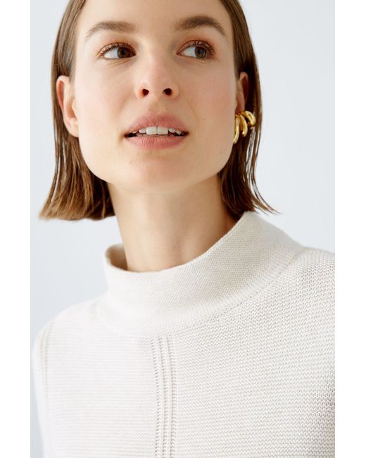 Ouí White Strickpullover Pullover