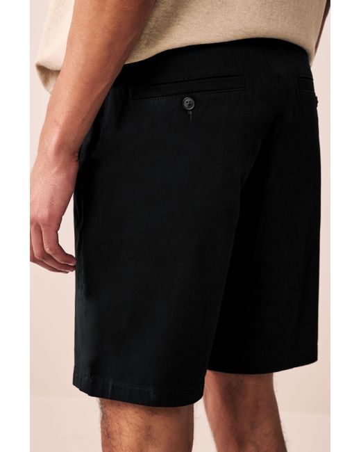 Next Shorts Slim Fit Stretch-Chinoshorts, 2er-Pack (2-tlg) in Black für Herren