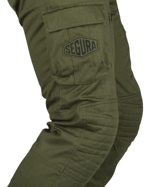 Segura Motorradhose Bora Motorrad Textilhose Knieprotektoren enthalten in Green für Herren