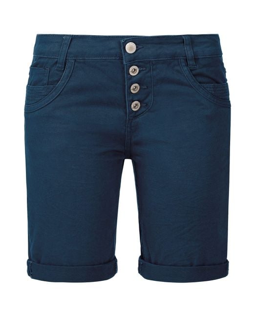 Sublevel Blue Shorts Bermudas kurze Hose Baumwolle Jeans Sommer Chino Stoff