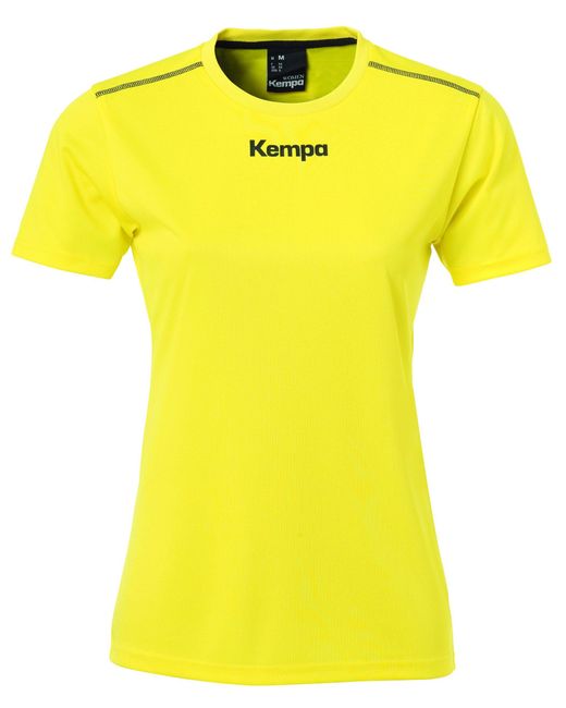 Kempa Yellow Kurzarmshirt POLY SHIRT WOMEN blau/weiss
