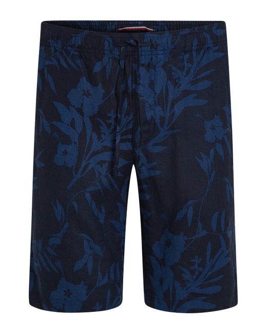 Tommy Hilfiger Shorts HARLEM PO LINEN SHORT mit Allover Print in Blue für Herren