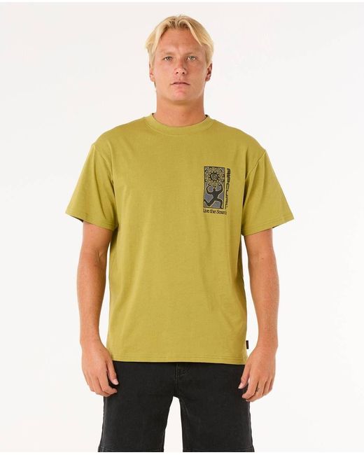 Rip Curl Search Dawn T-Shirt in Green für Herren