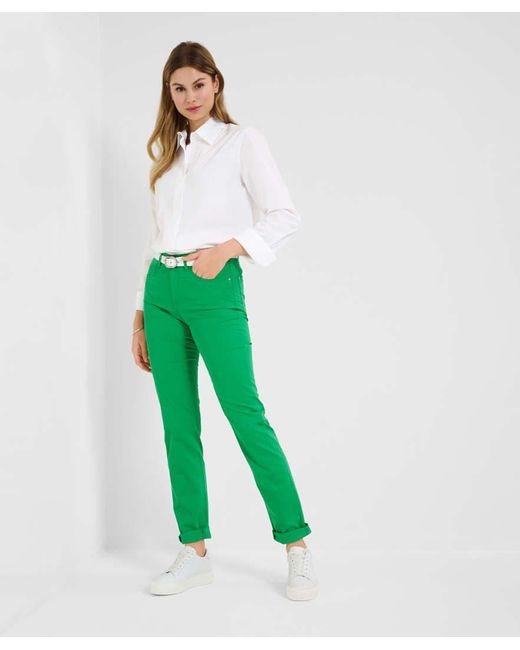 Brax Green 5-Pocket-Hose Style CAROLA