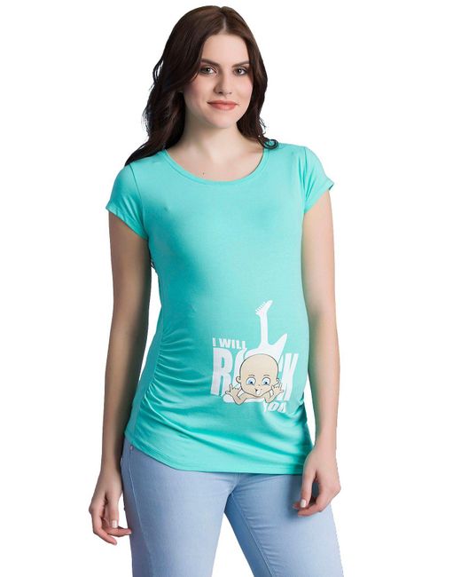 M.M.C. Blue .M.C. Umstandsshirt I Will Rock You mit Motiv