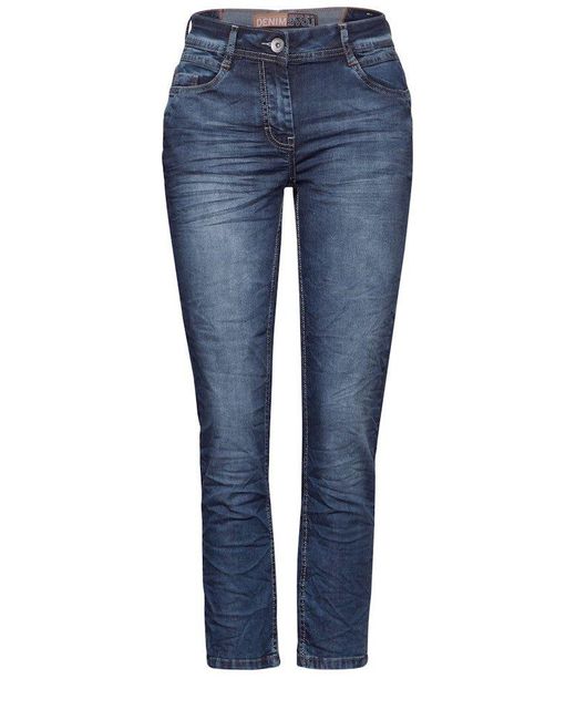 Cecil Blue Stretch-Jeans