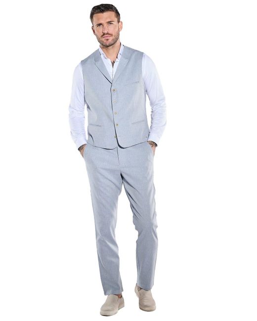 emilio adani Anzugweste Sakko-Weste slim fit in Blue für Herren