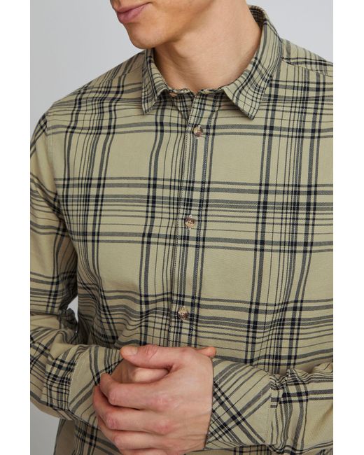 Solid Langarmhemd SDAlexx Check SH in Green für Herren