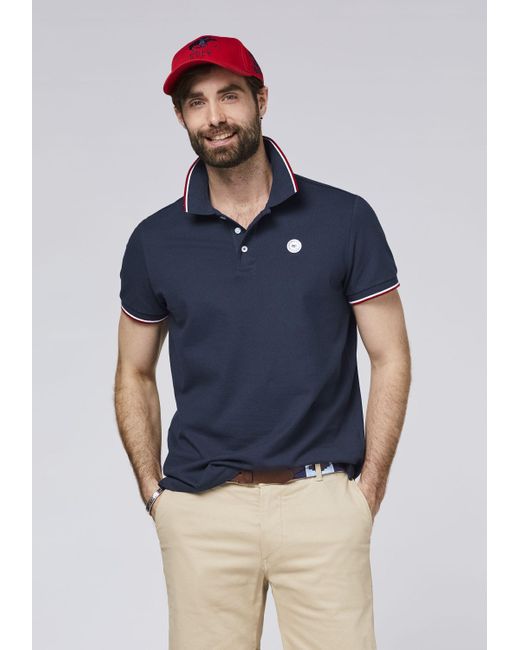 Polo Sylt Poloshirt in Piqué-Qualität in Blue für Herren