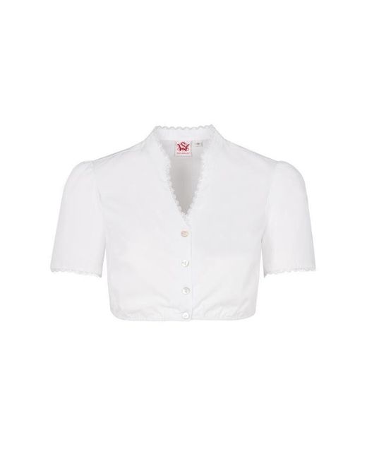 Spieth & Wensky White Geldora-Dirndlbluse