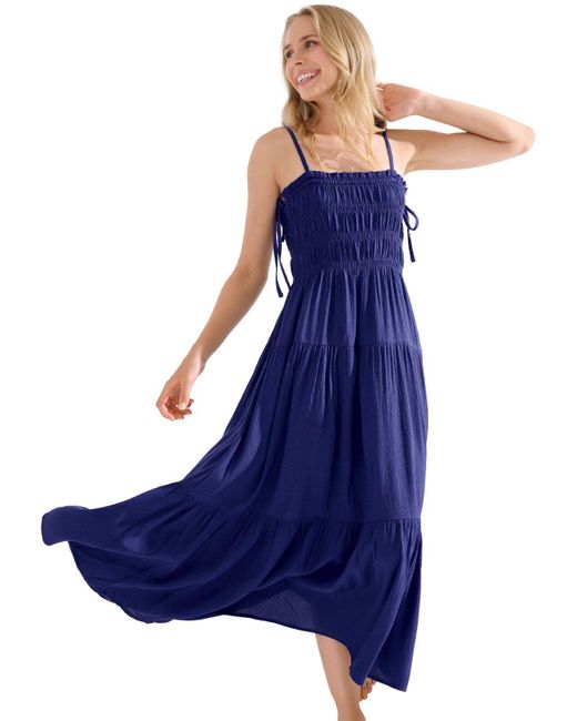 Lisca Blue Strandkleid Strand Kleid Karpathos (Stück, 1-tlg)