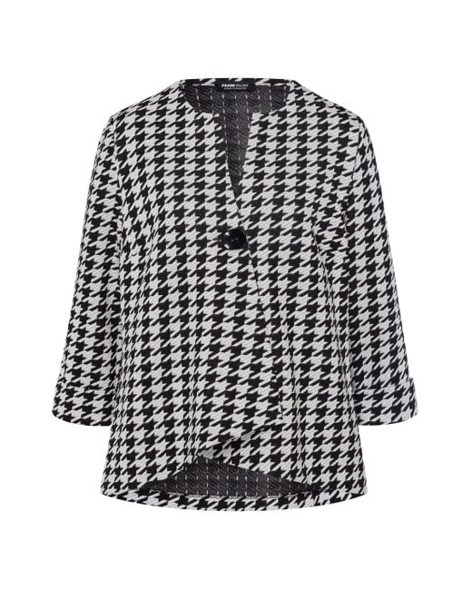 FRANK WALDER Black Blusenblazer