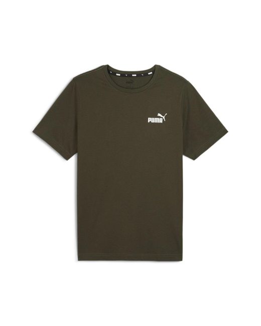 PUMA T-Shirt Essentials Small Logo Tee 586669 in Green für Herren