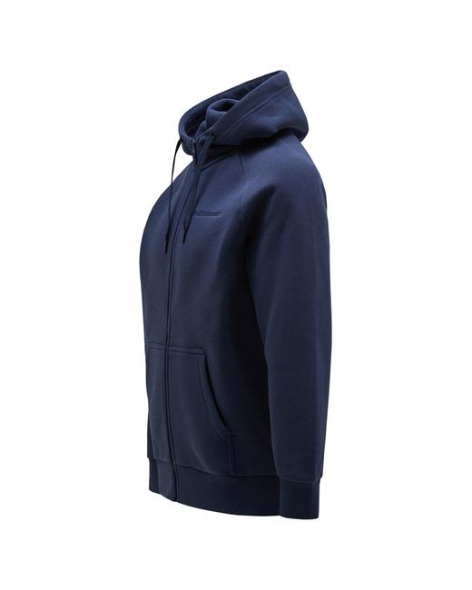 Peak Performance Kapuzensweatshirt M Original Small Logo Zip Hood in Blue für Herren