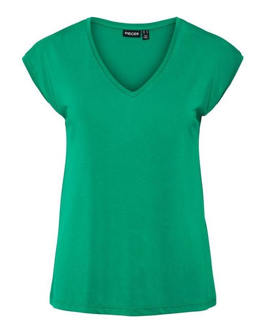 Pieces Green T-Shirt – Dein unverzichtbares Basic für jeden Tag
