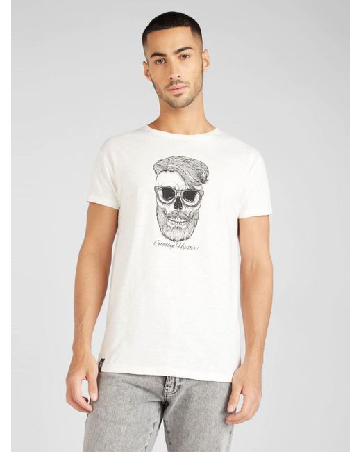 Derbe T-Shirt Hipster (1-tlg) in White für Herren