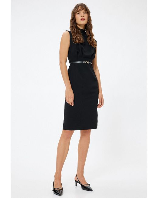 Koton Black Minikleid Länge Oberhalb Des Knies Shacket Kleid