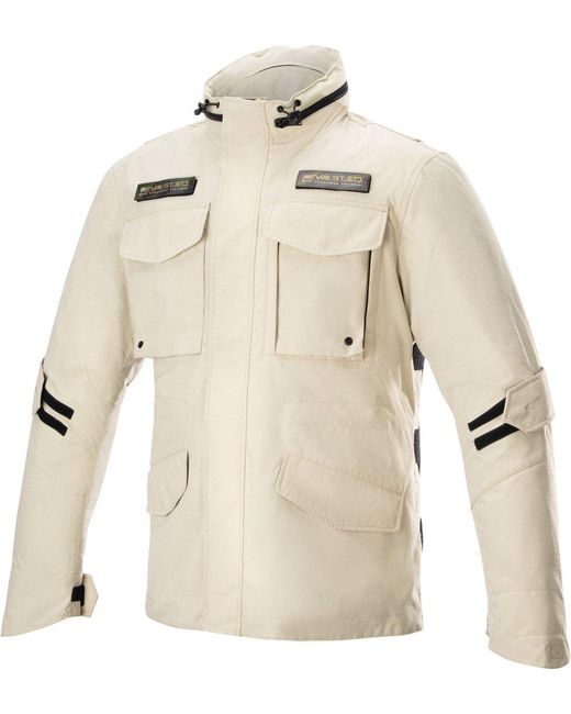 Alpinestars Motorradjacke MO.ST.EQ Field wasserdichte Motorrad Textiljacke herausnehmbares Innenfutter,wasserdicht in Natural für Herren