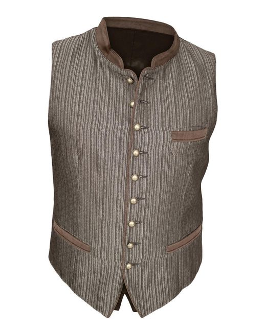 KRÜGER Trachtenweste 951565 in Brown für Herren