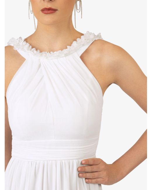 Kraimod White Abendkleid aus hochwertigem Polyester Material mit Rückenausschnitt