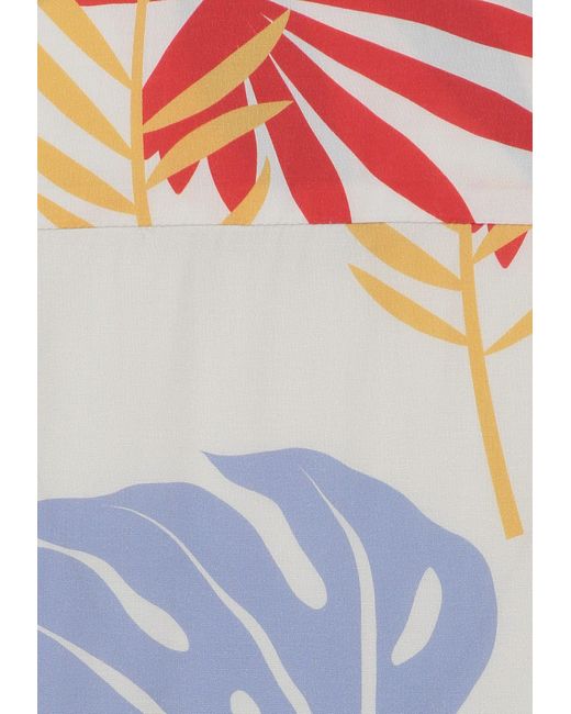 Key Largo Kurzarmhemd MSH KLSPLASH /2 patterned (1-tlg) in Blue für Herren