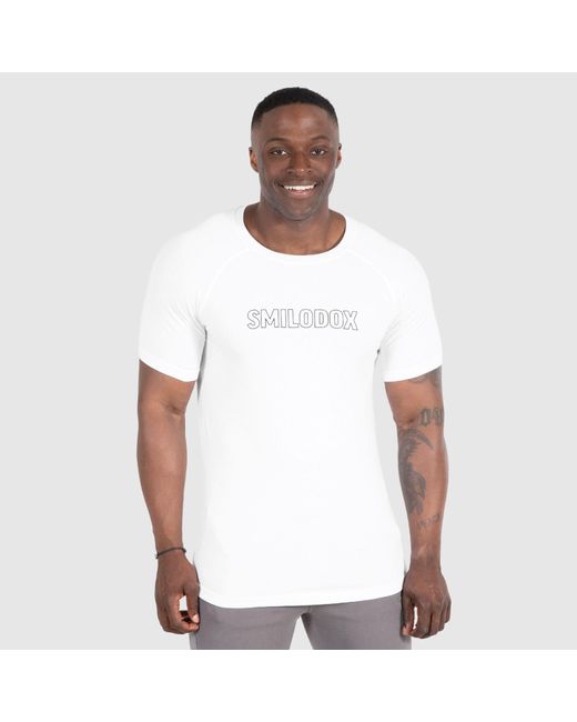 Smilodox T-Shirt Timmy in White für Herren