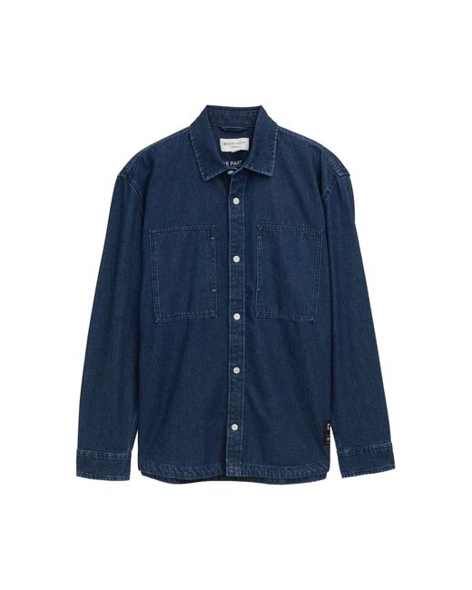 Tom Tailor TOM TAILOR Langarmhemd oversized denim overshirt in Blue für Herren