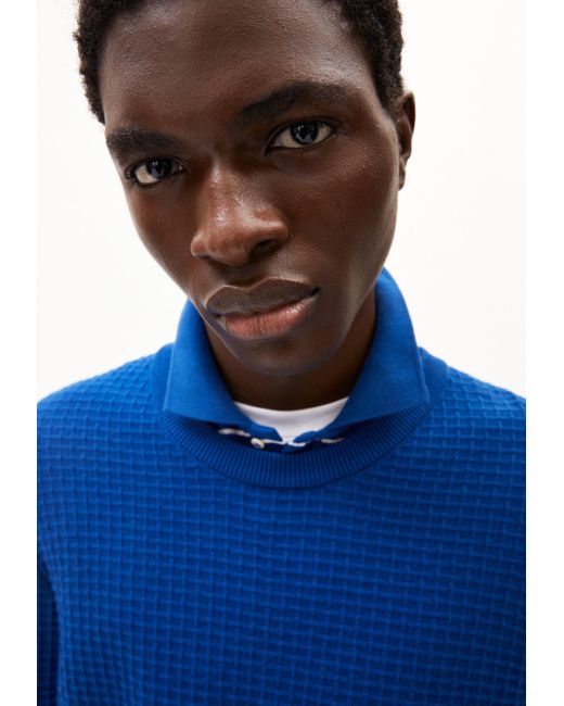 ARMEDANGELS Strickpullover GRAANMO Pullover aus in Blue für Herren