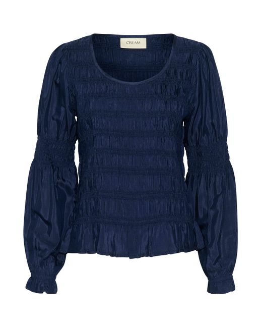 Cream Blue Langarmbluse Langarm-Bluse CRHenva