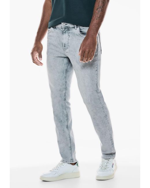 Street One Men Regular-fit-Jeans 5-Pocket-Style in Blue für Herren