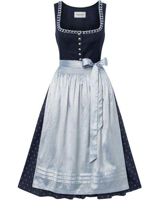 Felicitas Blue Midi-Dirndl Doro
