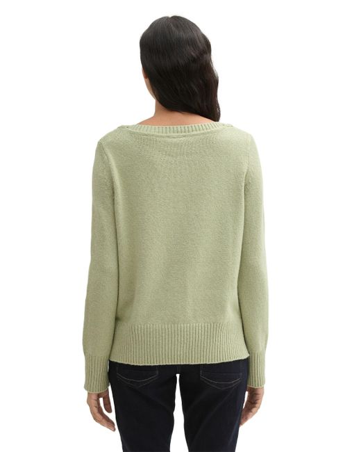 Tom Tailor Green Strickpullover