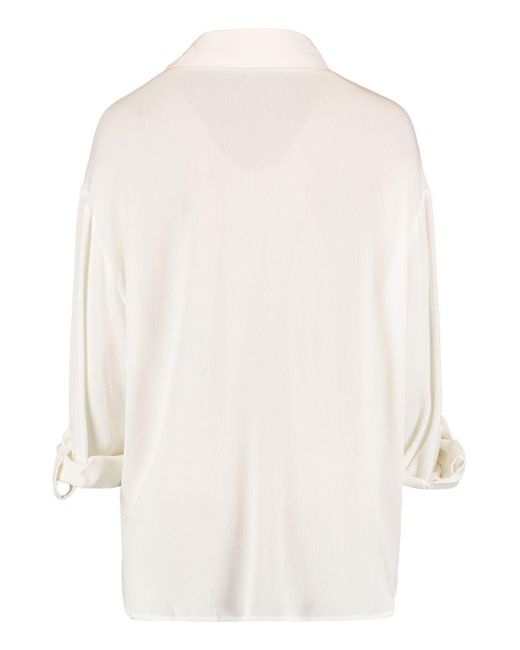 Hailys White Blusenshirt Bluse Stilvolles Halbarm Krempelfunktion Hemd 6891 in Weiß