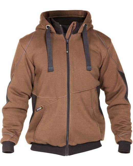 Dassy Sweatjacke Pulse in Brown für Herren